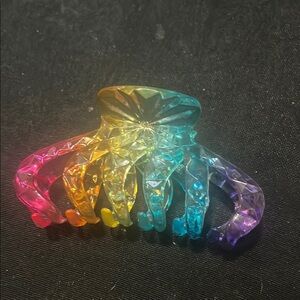 Rainbow Hair Claw Clip for Kids